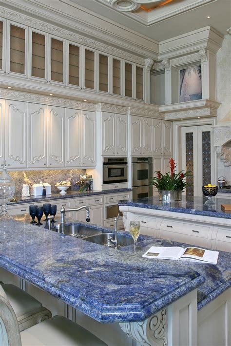 blue granite countertops kitchen pictures.